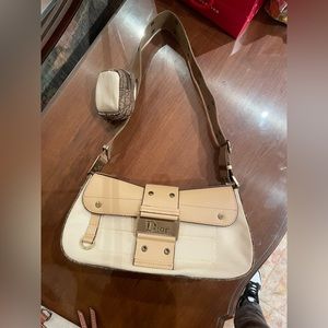 Dior Galliano SS Street Chic Diorissimo Tan Canvas & Leather Runway